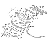 Front Bumper Sheild 30655172  Compatible With VOLVO S80 (2007-2013) Tag No.1